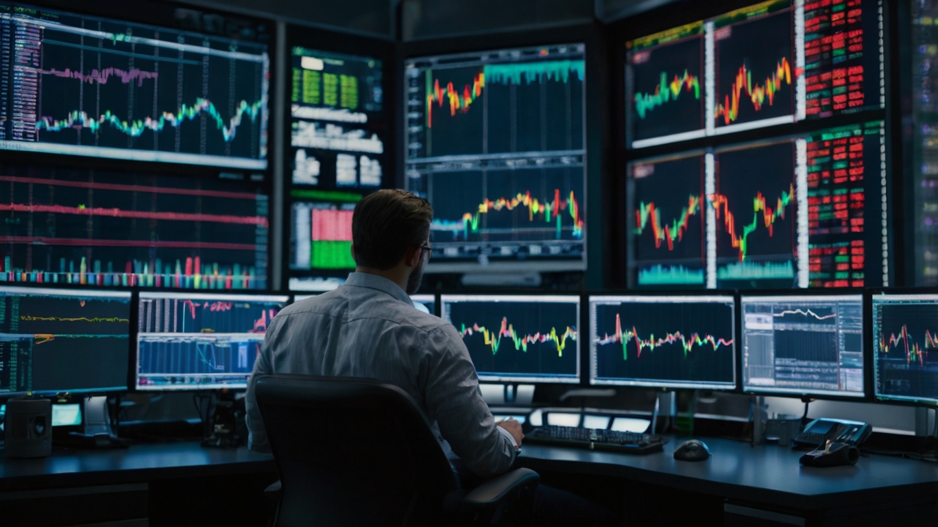 Entendiendo la Negociación de Opciones Binarias y el Trading de Forex 2 Default Traderl In A Forex Trading Room 35Mm Photography Film 0 1