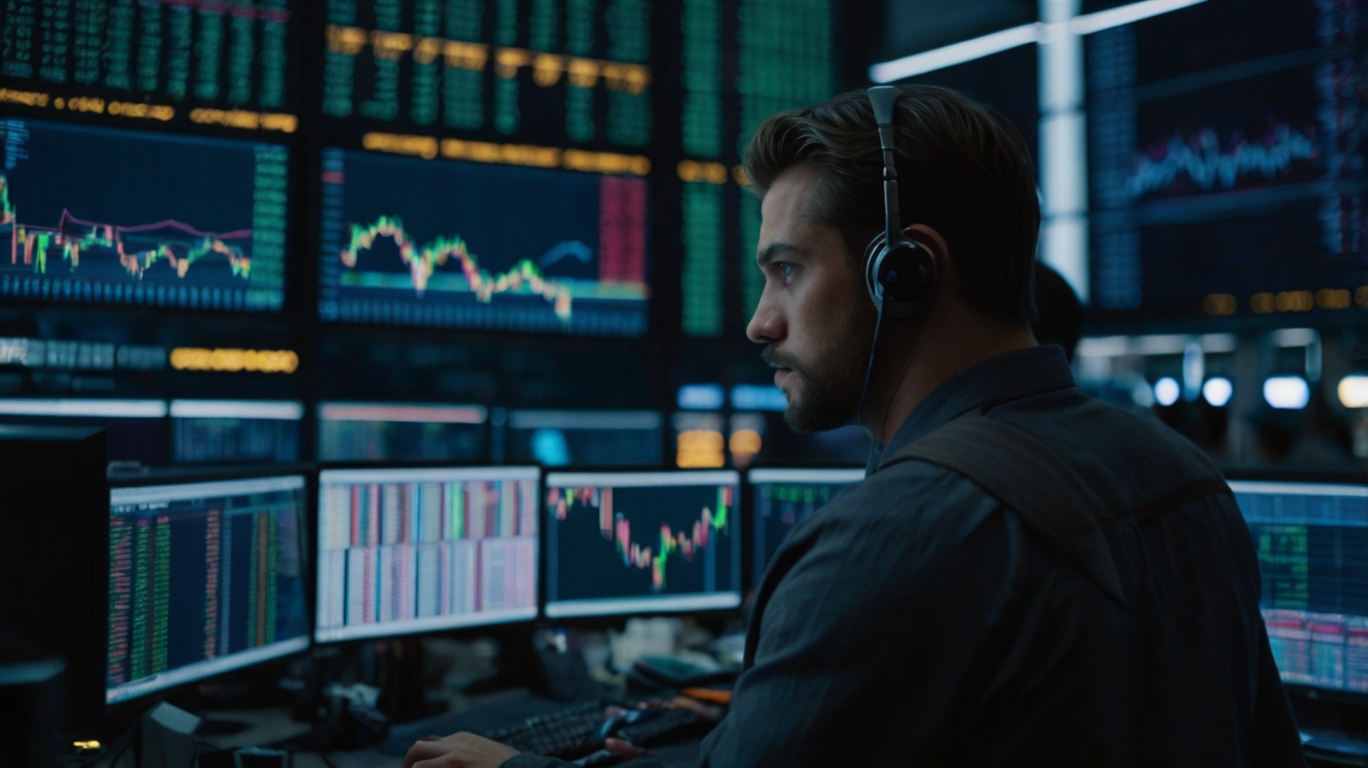 Entendiendo la Negociación de Opciones Binarias y el Trading de Forex 1 Default Traderl In A Forex Trading Room 35Mm Photography Film 0