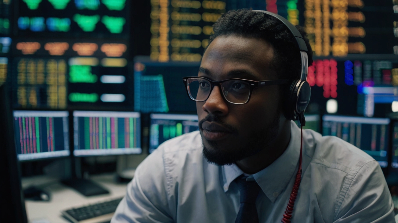 Default Traderl In A Forex Trading Room 35Mm Photography Film 3