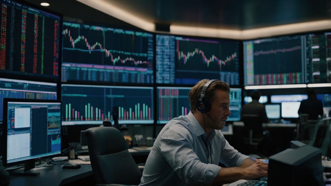 Default Traderl In A Forex Trading Room 35Mm Photography Film 0 1