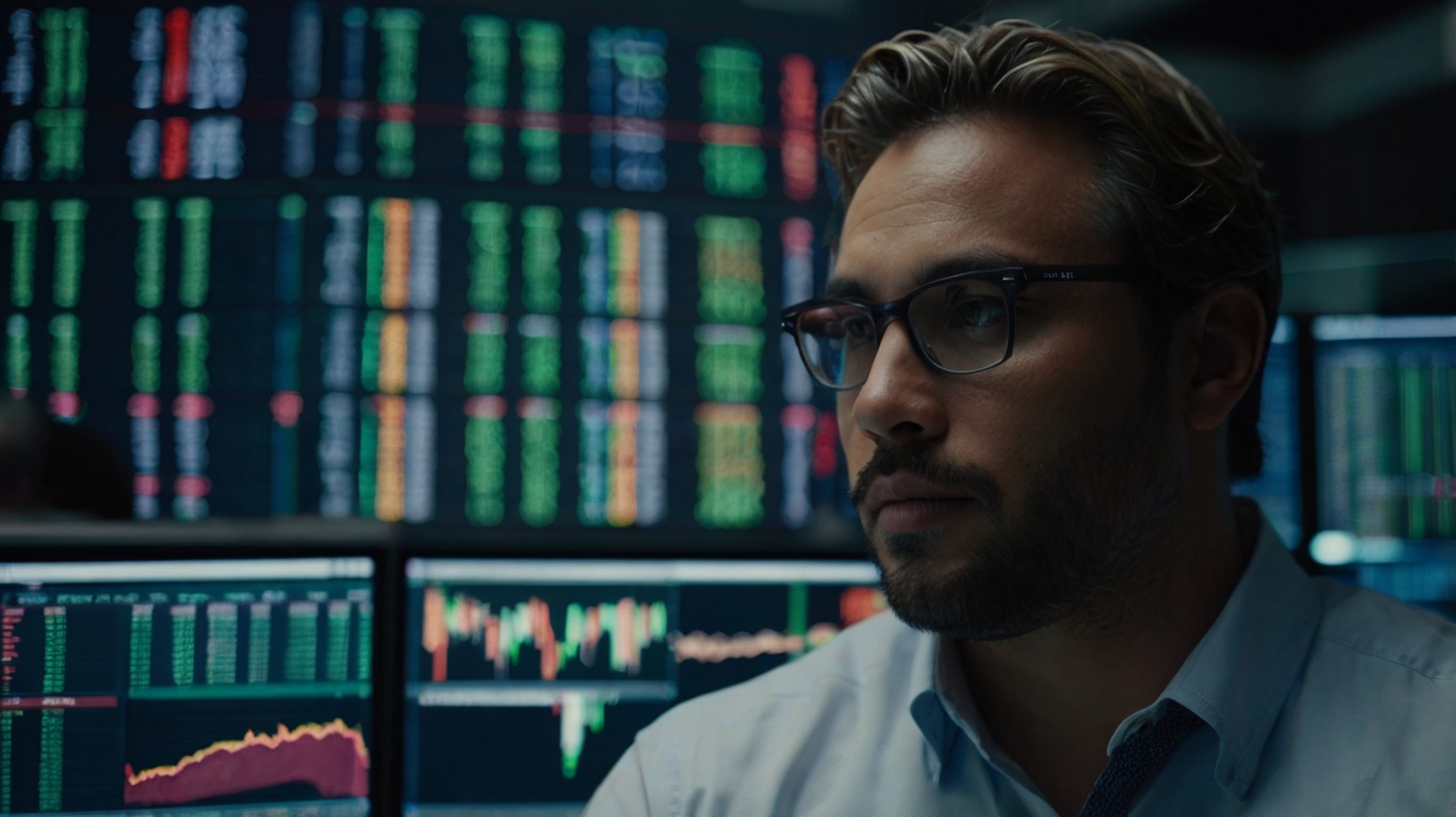 Default Traderl In A Forex Trading Room 35Mm Photography Film 1 1