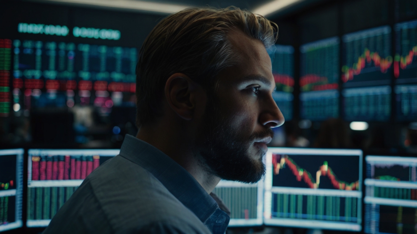 Default Traderl In A Forex Trading Room 35Mm Photography Film 2 1