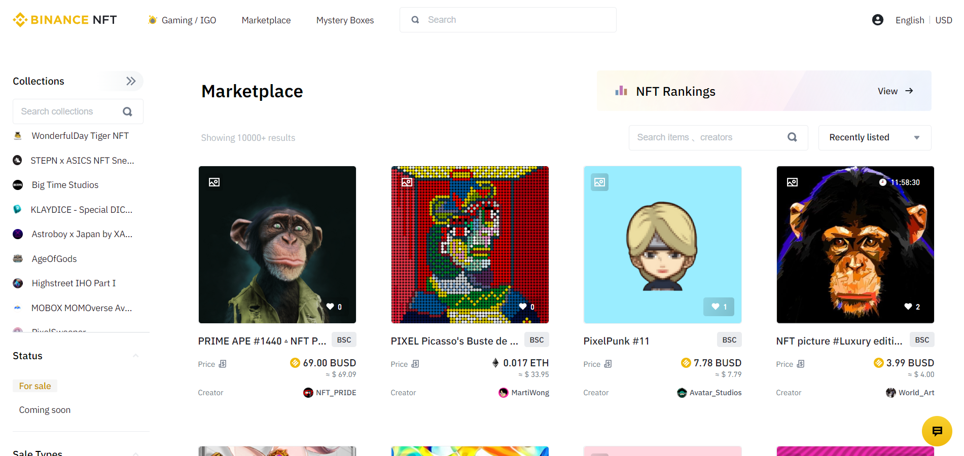Binance NFT: Como Ganhar em Tokens 4 Binance NFT: Como Ganhar em Tokens