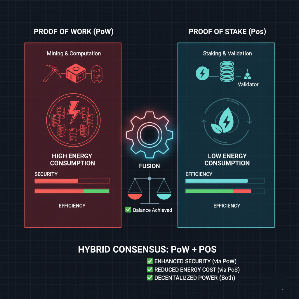 Consenso Híbrido PoW y PoS: La Fusión que Revoluciona Blockchains 1 O Que é Consenso Híbrido