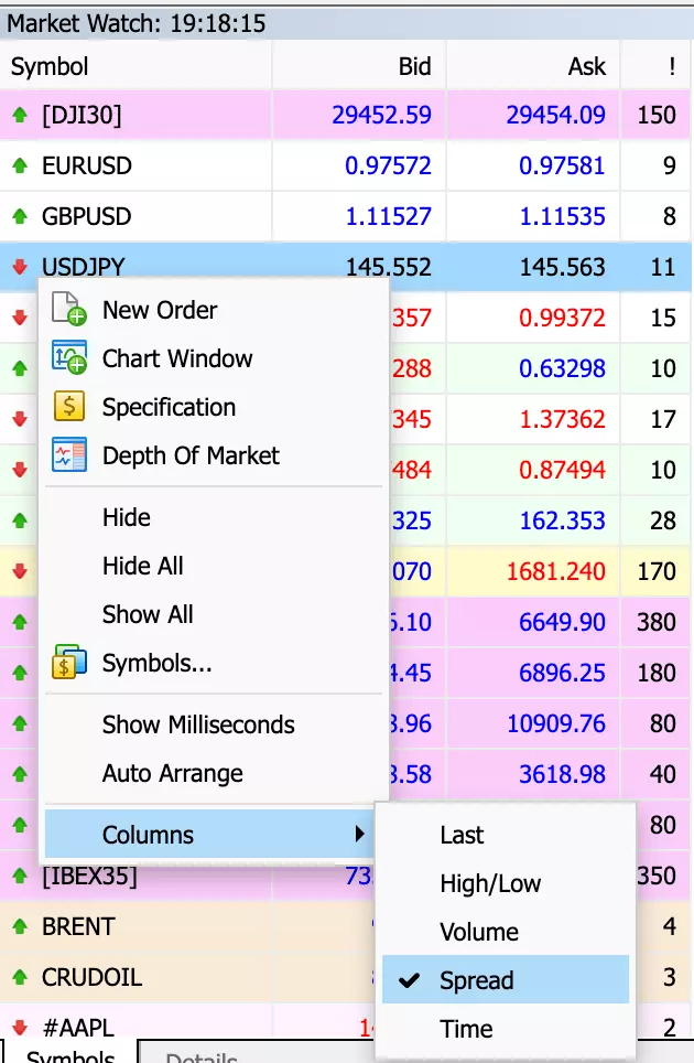 Web Trading Platform Ver O Spread