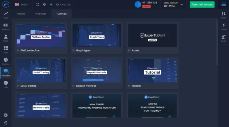 Conta de Demonstração da Expert Option 5 Conta de Demonstração da Expert Option