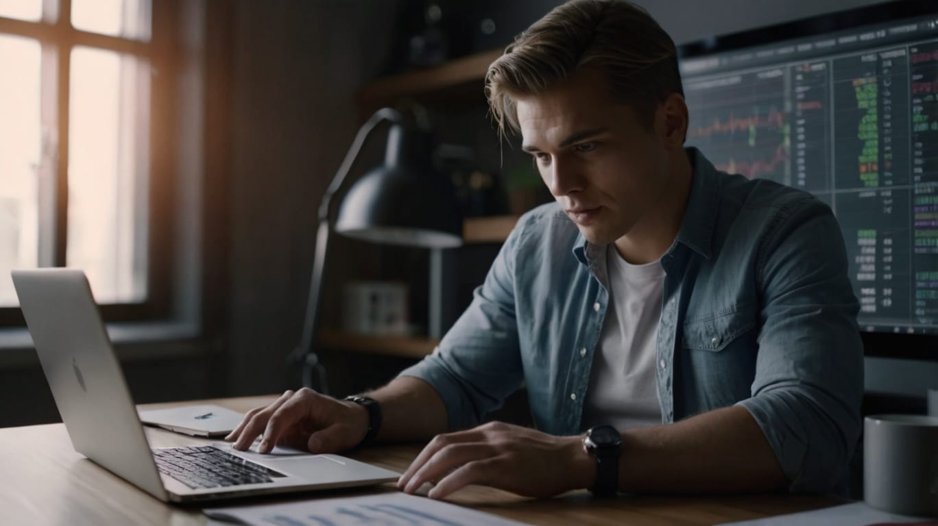 Cómo ser un Inversionista en la Bolsa de Valores 1 Default Beautiful Men In Front Of Her Notebook Operating Forex 3