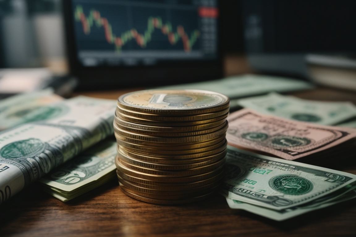 Photoreal Forex Trading Money 3