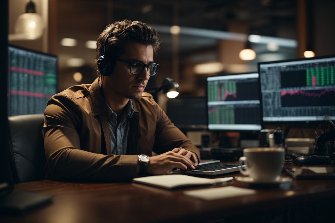 Mercado Forex Para Principiantes - Una Guía Completa 1 Photoreal Make A Realistic Detailed Image Of Man Trapped In Fr 6