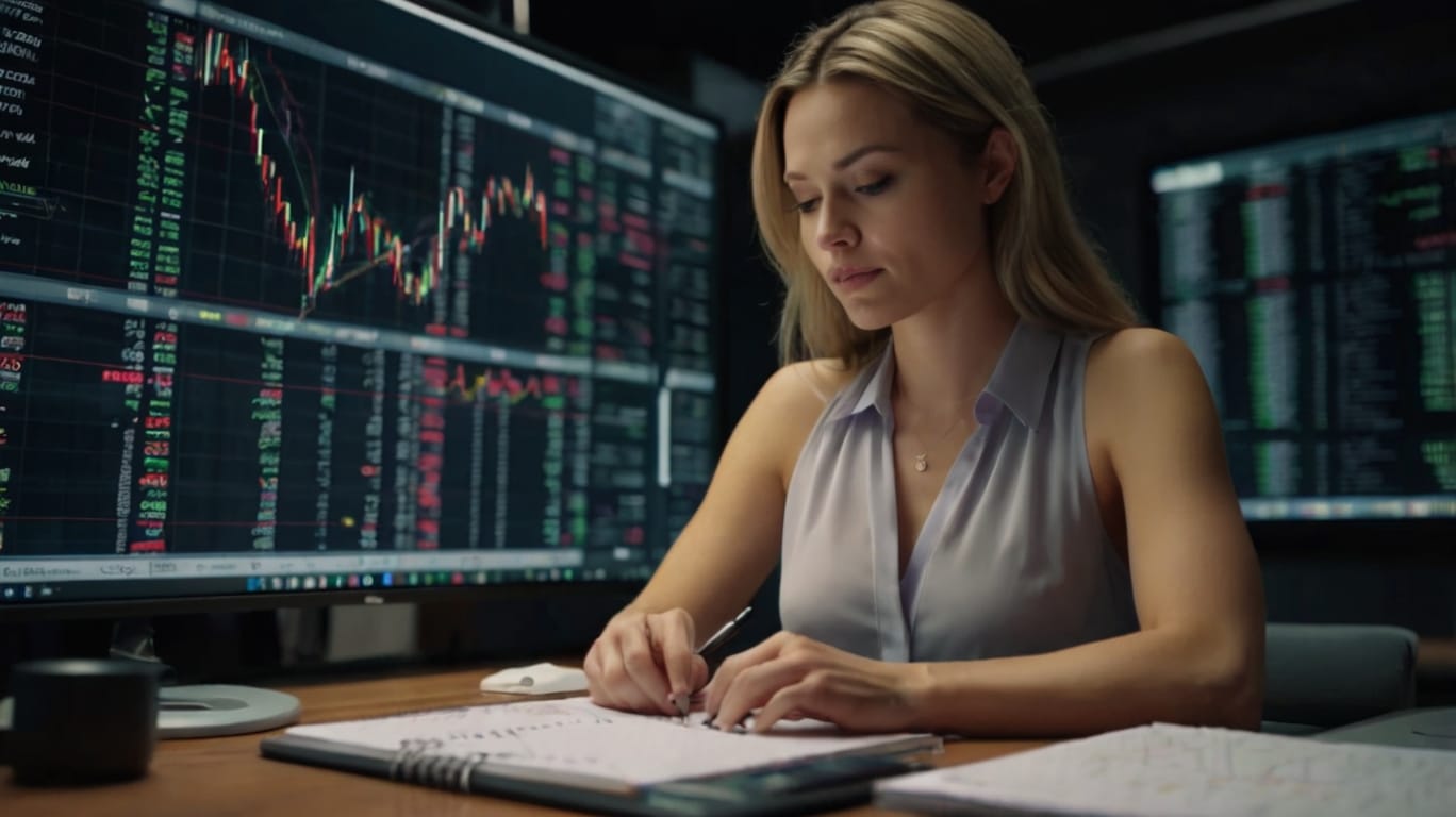 Default Beautiful Woman In Front Of Her Notebook Operating For 2 5