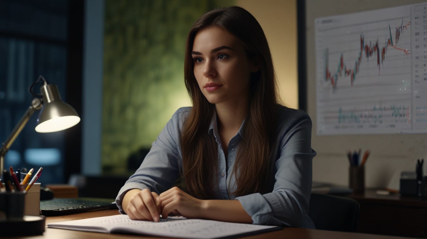 Default Beautiful Woman In Front Of Her Notebook Operating For 0 10