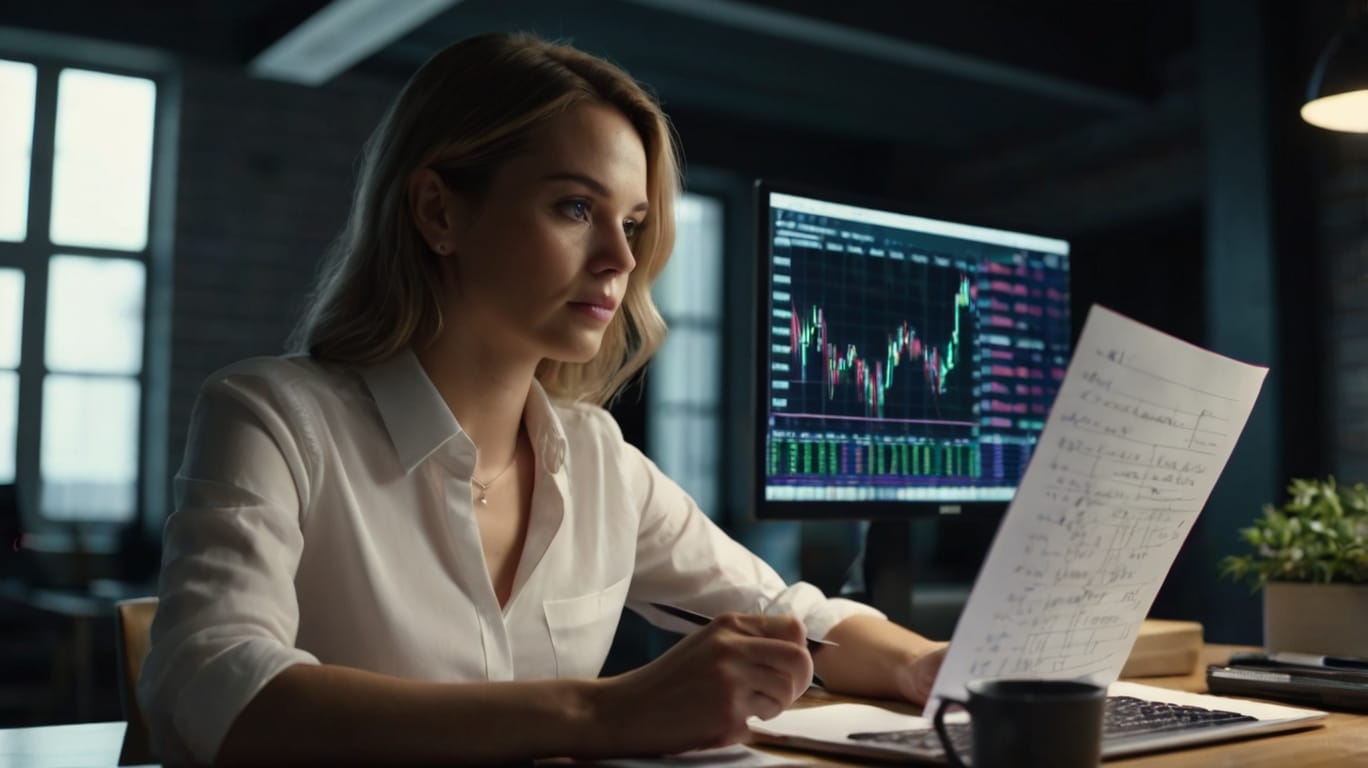 Default Beautiful Woman In Front Of Her Notebook Operating For 0 2