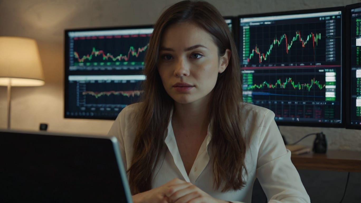 Paso a Paso Para Invertir en el Mercado de Acciones 1 Default Beautiful Woman In Front Of Her Notebook Operating For 0 3