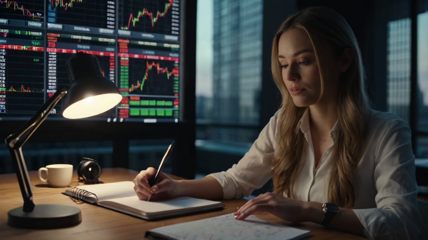 Default Beautiful Woman In Front Of Her Notebook Operating For 2 2