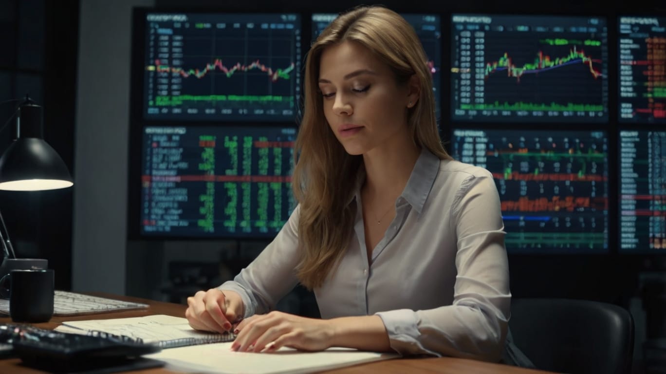 Default Beautiful Woman In Front Of Her Notebook Operating For 2 7