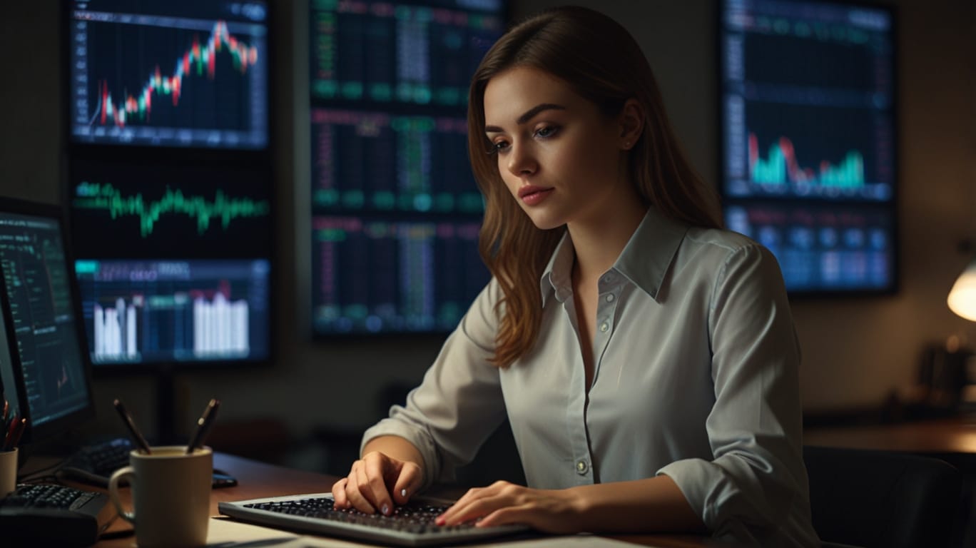 ¿Cuál es el Mejor Horario para Operar Opciones Binarias? 2 Default Beautiful Woman In Front Of Her Notebook Operating For 2 8