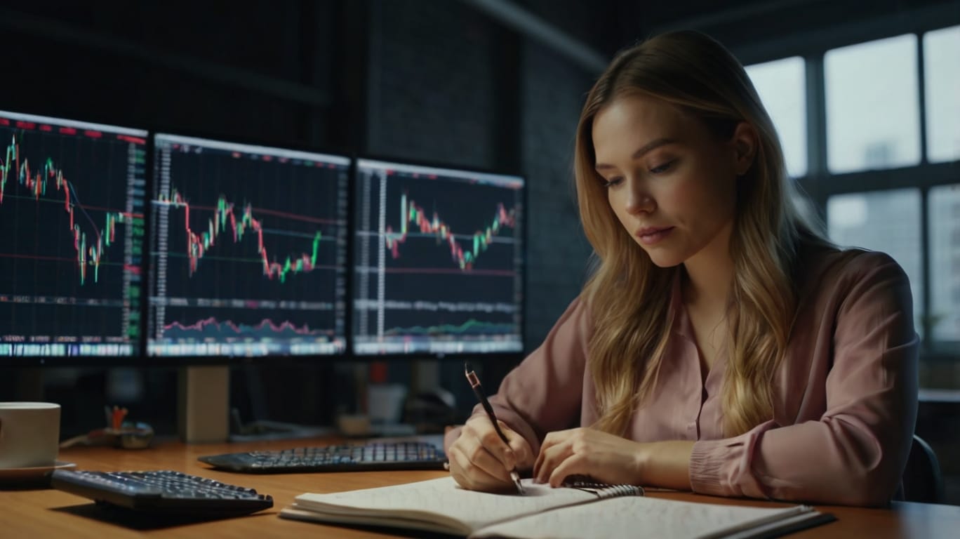Default Beautiful Woman In Front Of Her Notebook Operating For 3 2