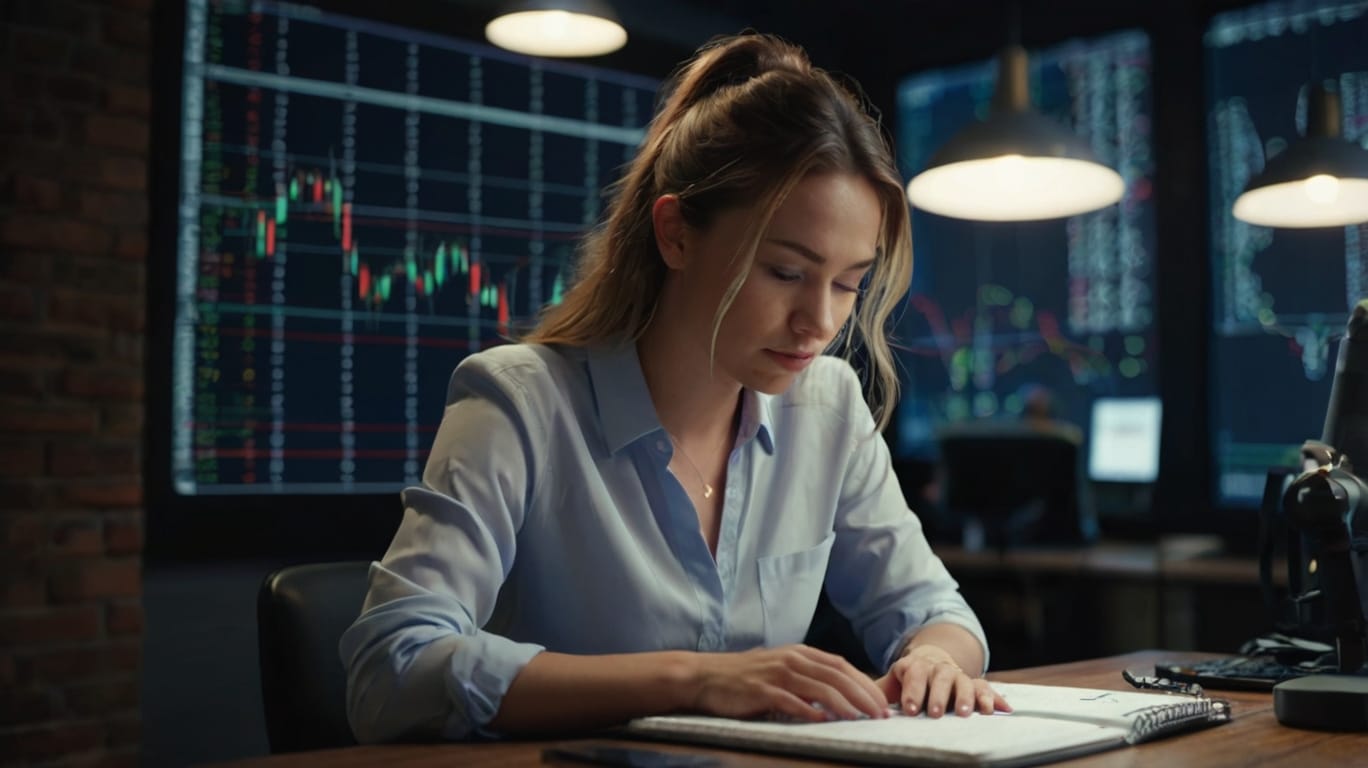 Default Beautiful Woman In Front Of Her Notebook Operating For 3 5