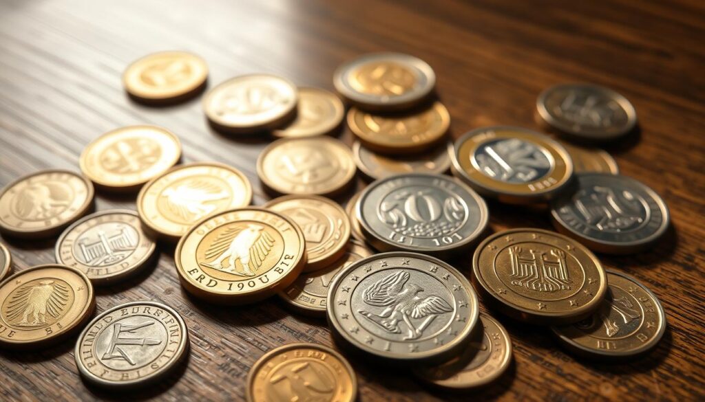 moedas euro alemã