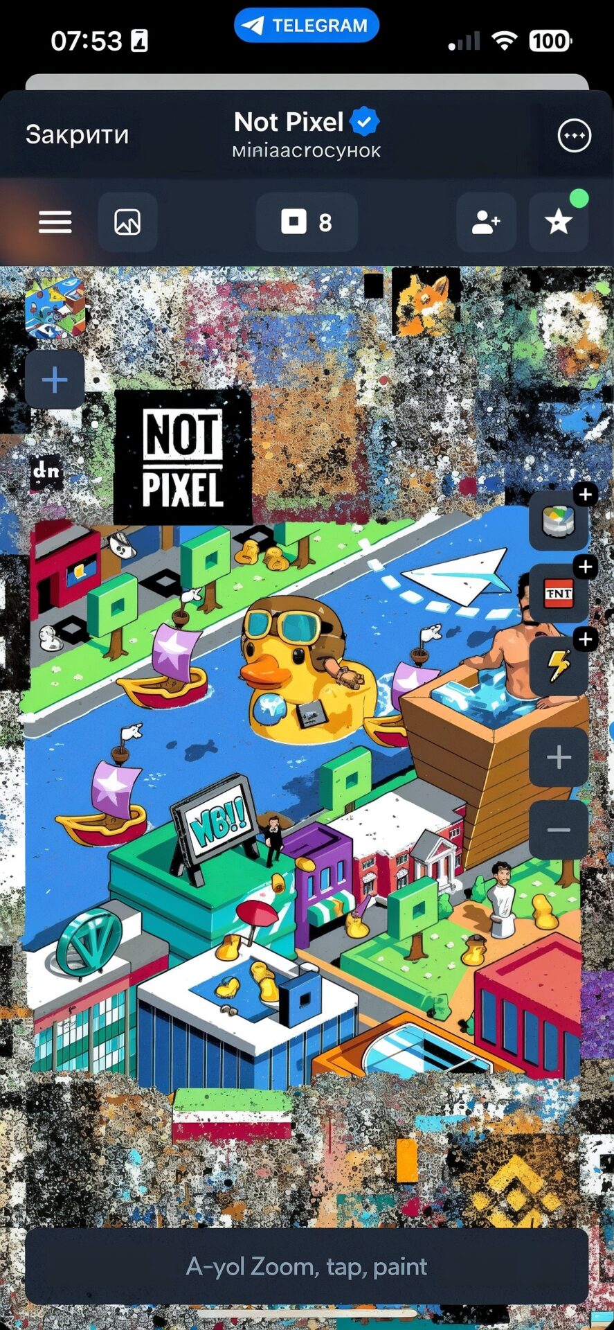 Not Pixel: O Jogo de Mine Pixels com Recompensas em Blockchain