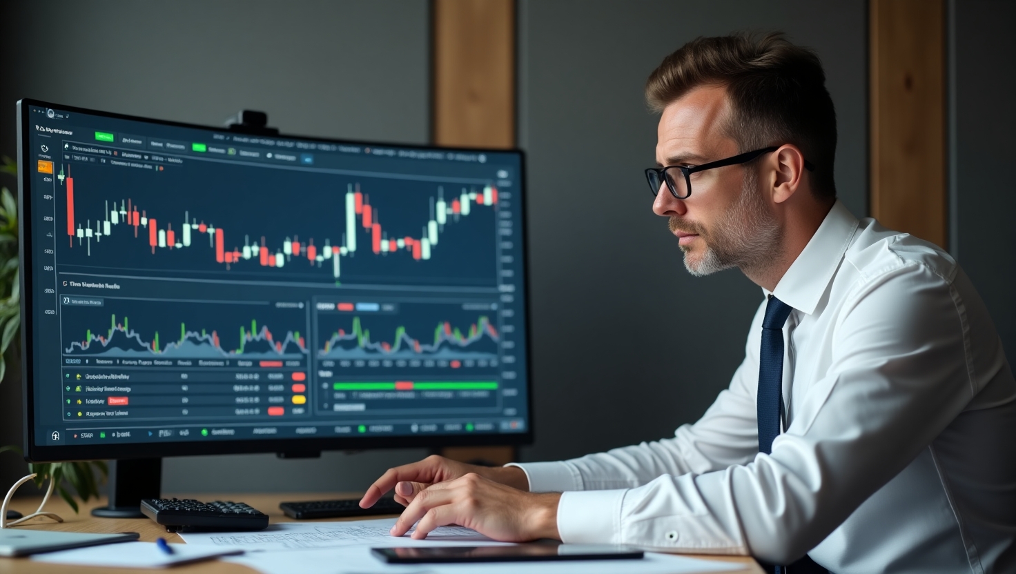 Flux Dev A Professional Forex Trader A Middleaged Man With A F 2