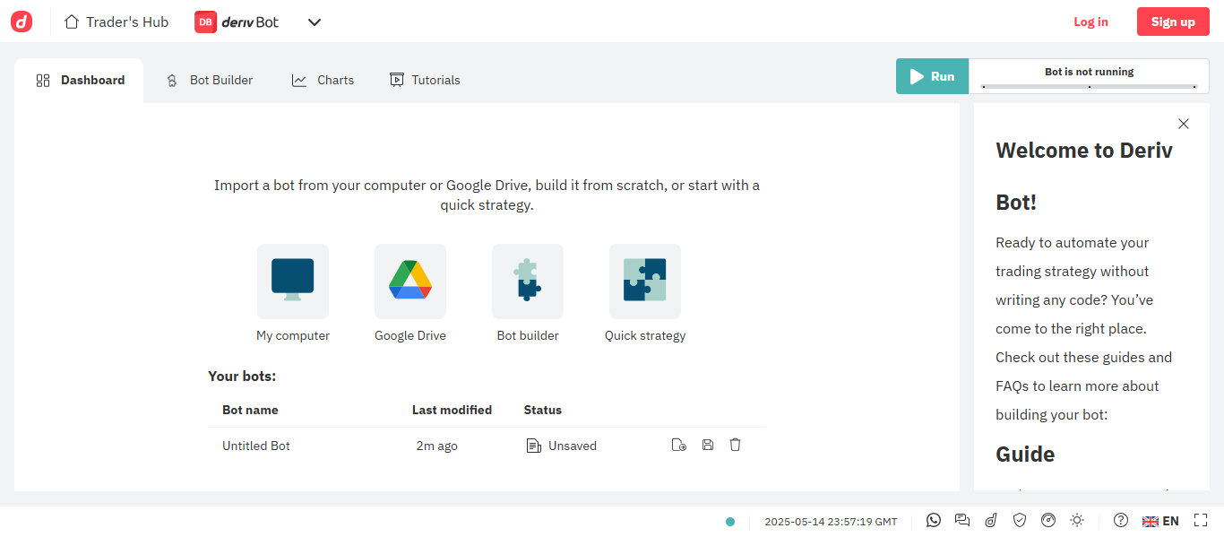 Bot de Opções Binarias Deriv: Negociação Automatizada 5 Bot de Opções Binarias Deriv: Negociação Automatizada