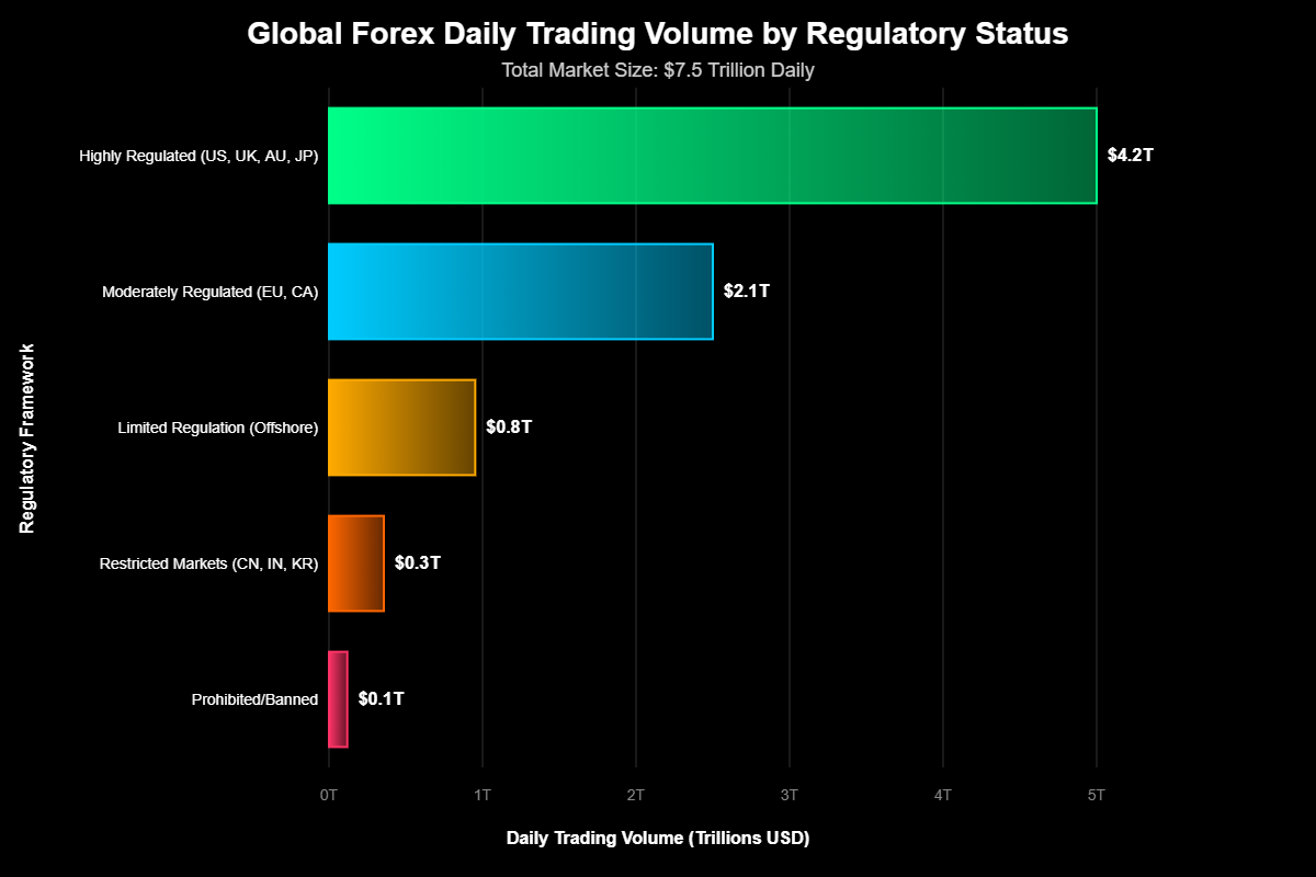 Forex é Legal? Realidade Global do Mercado Cambial 1 O forex é legal em todos os países do mundo